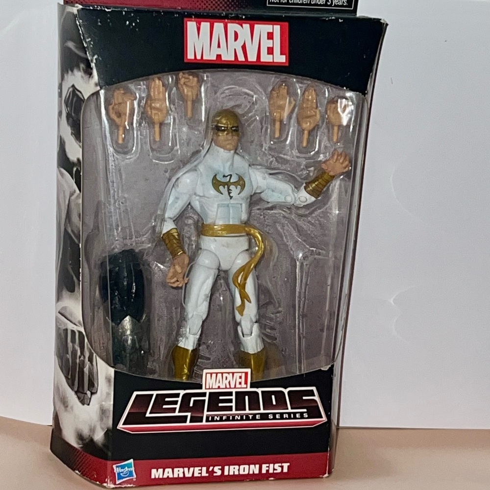 Marvel Legends Build-A-Figure Iron Fist in Blue and Gold